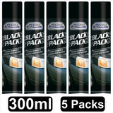 5X Black Plastic Bumper Restorer 300ml