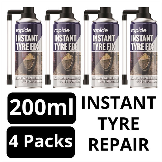 4X Bicycle Instant Tyre Fix 200ml