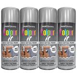 4X Paint Factory Grey Primer Spray Paint 400ml