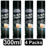 4X Black Plastic Bumper Restorer 300ml