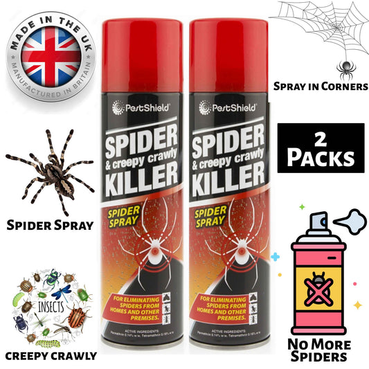 2X No More Spider & Creepy Crawly Spray 200ml