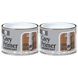 2X Grey Primer Paint Tin 180ml