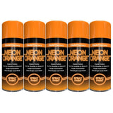 5X Paint Factory Fluorescent Neon Orange Spray Paint 200ml