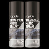 2X Rapide Spray And Seal 400ml Black