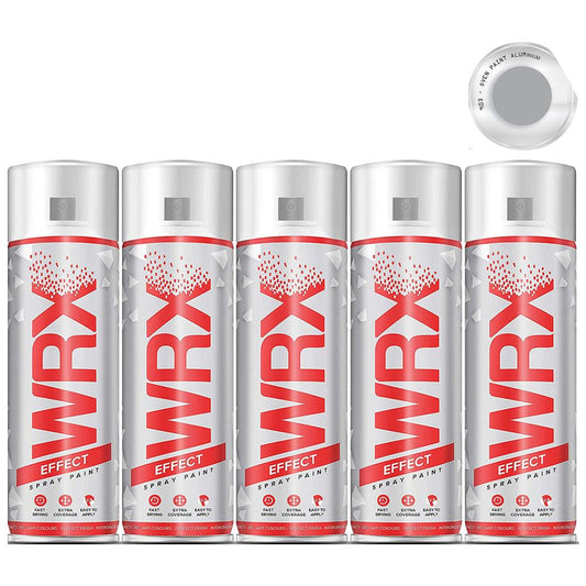 5X WRX Oven Aluminium Spray Paint 400ml