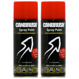 2X Canbrush C20 Monsa Red Spray Paint 400ml