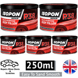 5X Isopon P38 Multi-Purpose Body Filler 250ml