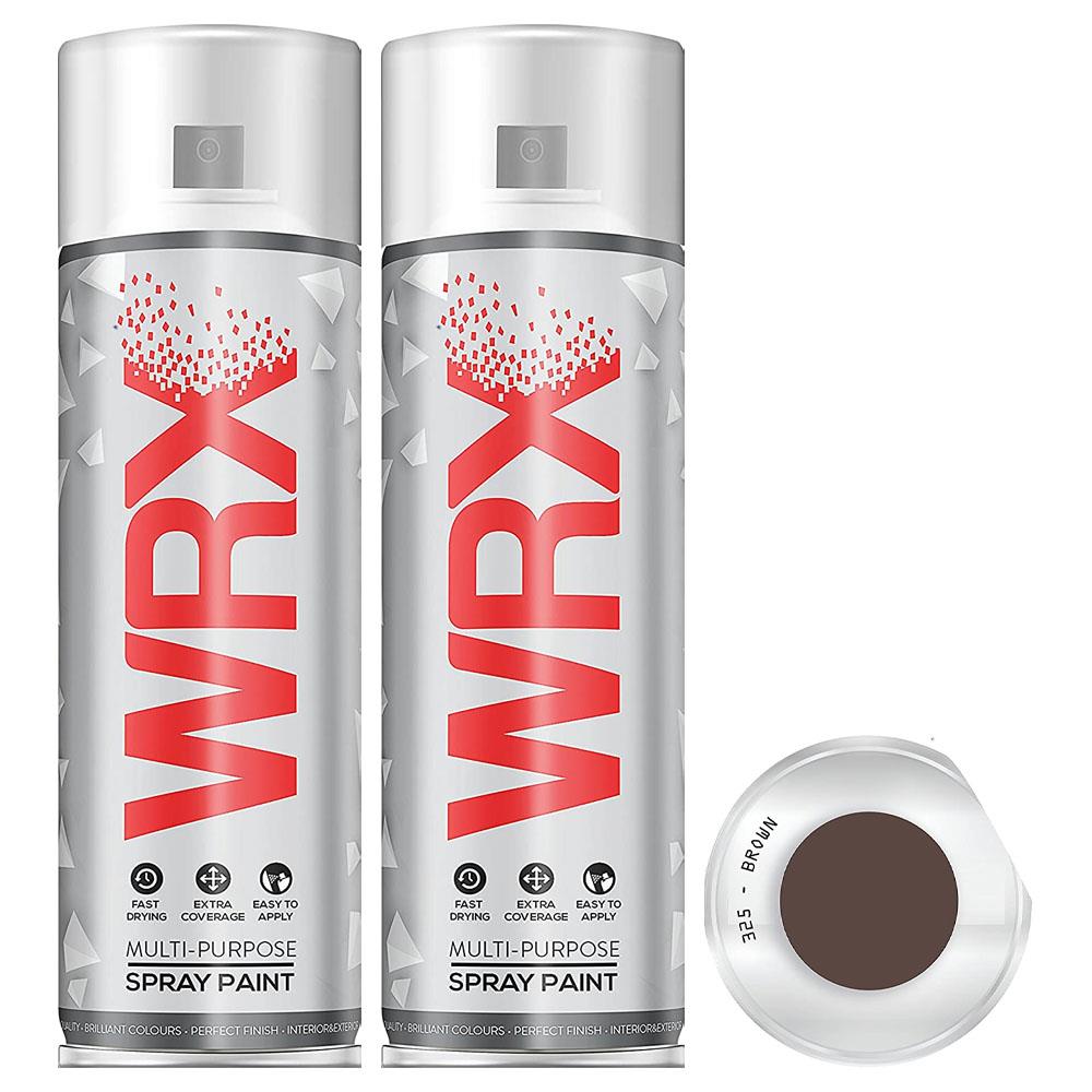 2X WRX Flat Brown Spray Paint Acrylic 400ml