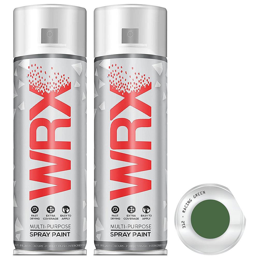 2X WRX Flat Racing Green Spray Paint 400ml