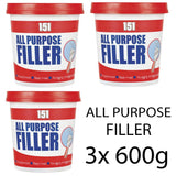 3X All Purpose Filler White Tub 600g