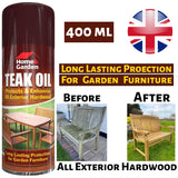 Home & Garden Teak Oil Spray 400ml