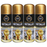 4X Paint Factory All Purpose Gold Metallic Spray Paint 200ml