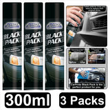 3X Black Plastic Bumper Restorer 300ml