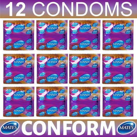 12X Mates Conform Condoms By Manix