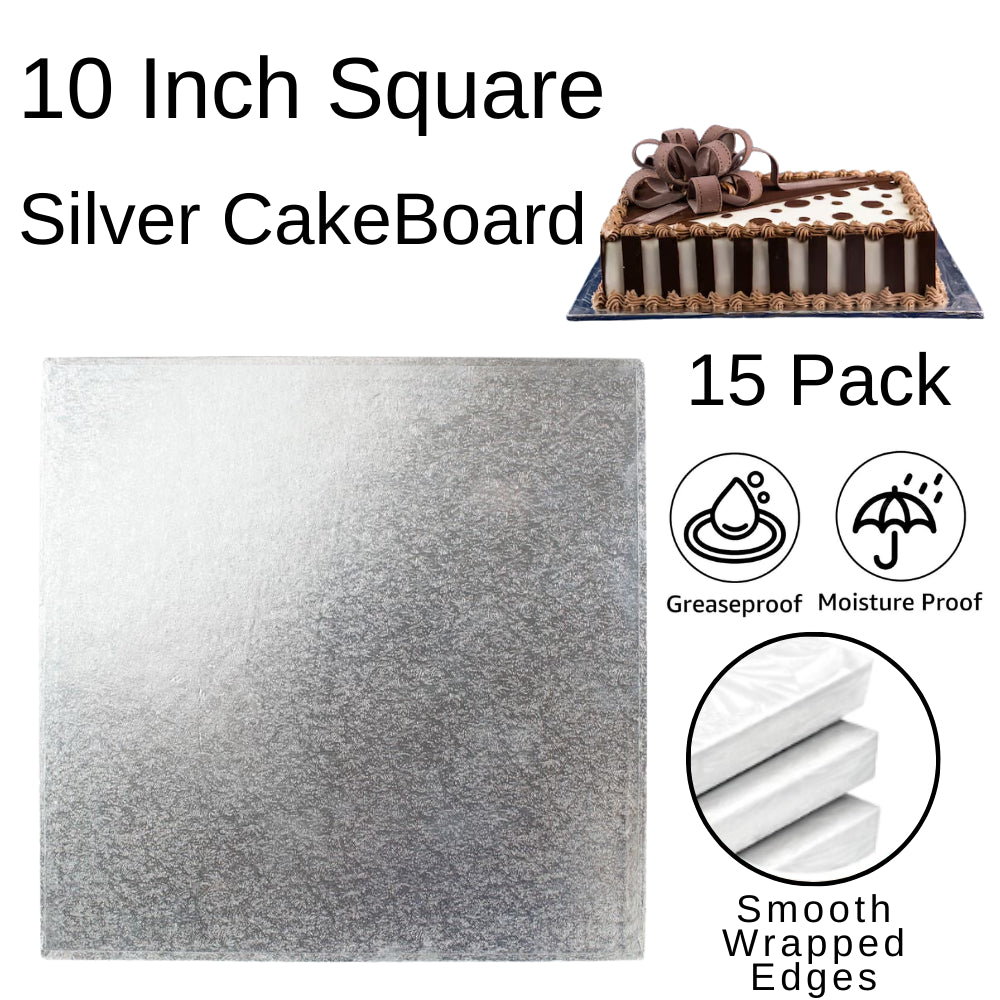 15 Board - 10" Square Silver Double Thick Cards