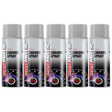 5X Promatic Chrome Spray Paint 400ml