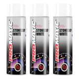 3X Promatic Stonechip White Spray Paint S500ml