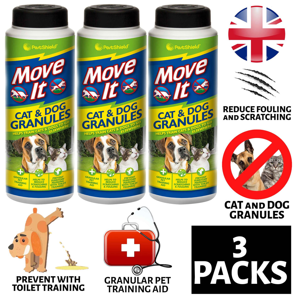 3X Pestshield Cat And Dog Repellent Powder