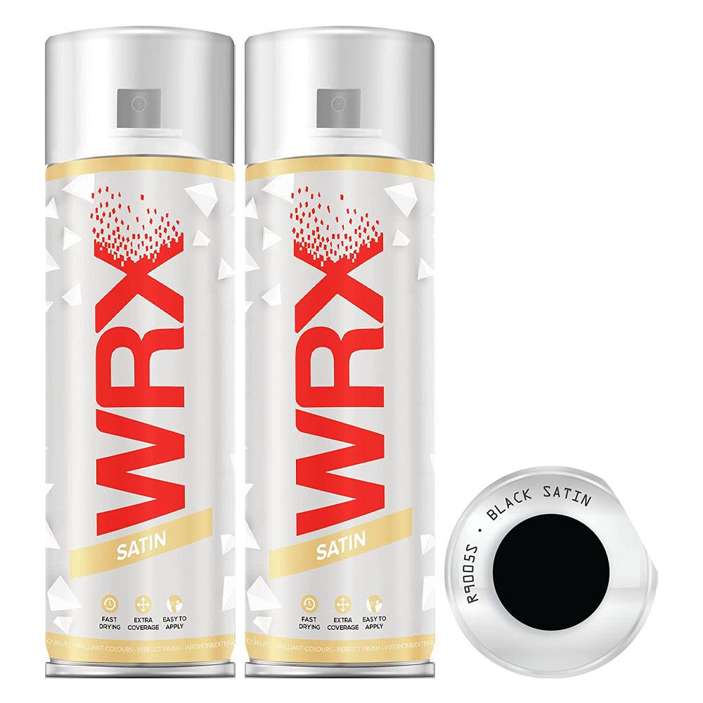 2X WRX Satin Black Spray Paint 400ml