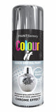 2X Paint Factory Chrome Effect Gloss Spray Paint 400ml