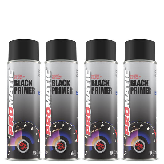 4X Promatic Black Primer Spray 500ml