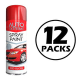 12X Auto Extreme Red Spray Paint 250ml