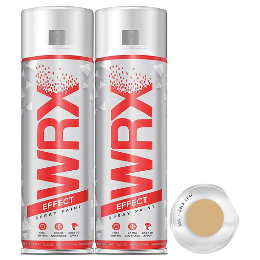 2X WRX Gloss Gold Leaf Spray Paint 400ml