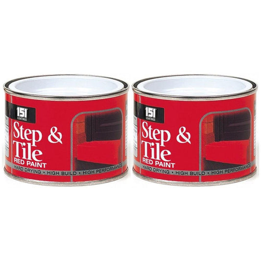 2X Step & Tile Red Paint Tin 180ml