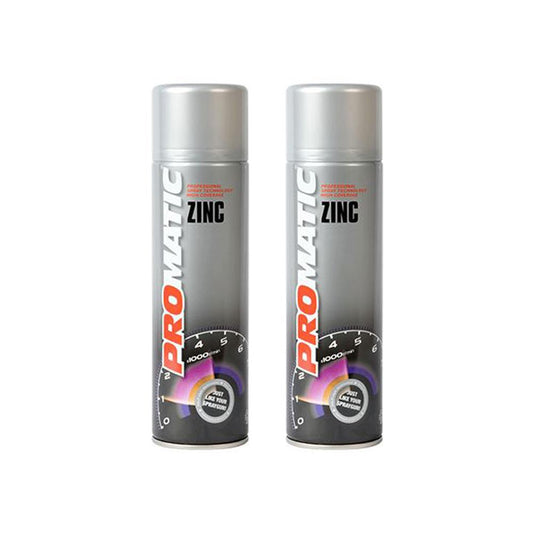 2X Promatic Zinc Rich Primer Spray 500ml