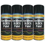 4X Black Blackboard Spray Paint 200ml