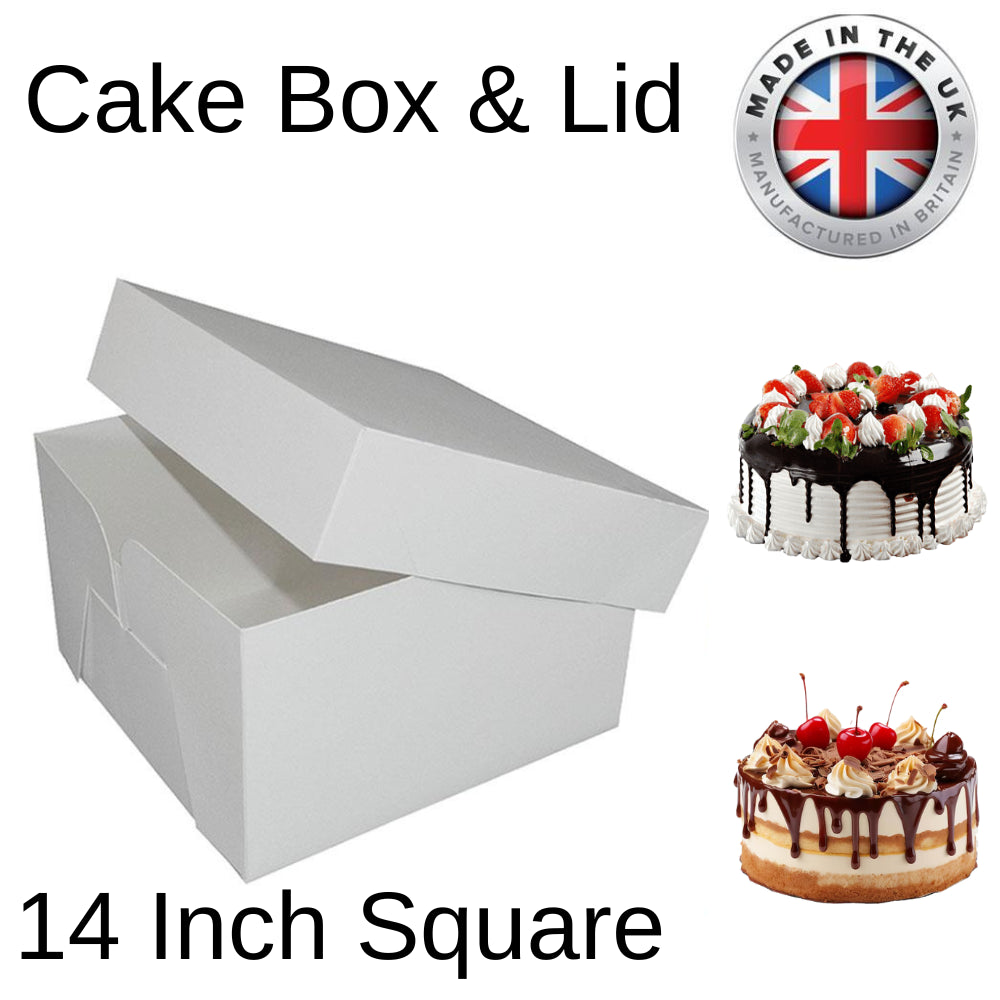 1X Cake Box 14"(14" Lid & 14" Base)