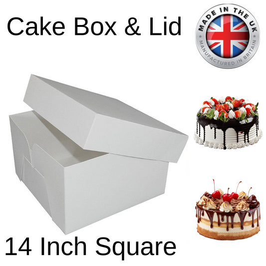 1X Cake Box 14"(14" Lid & 14" Base)