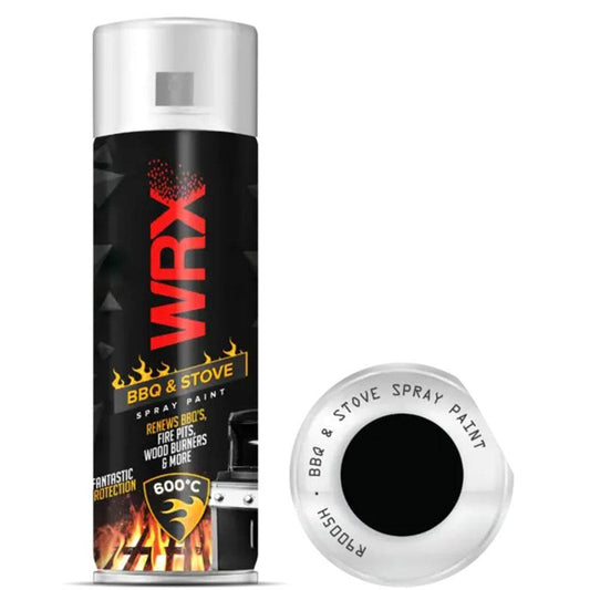 WRX Matt Black High Temperatures Bbq & Stove Spray Paint 400ml