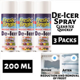 3X Fridge Freezer De Icer Spray 200ml