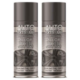 2X Auto Extreme Gun Metal Grey Spray Paint 400ML