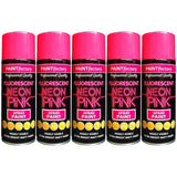 5X Paint Factory Neon Pink Spray Paint 400ml